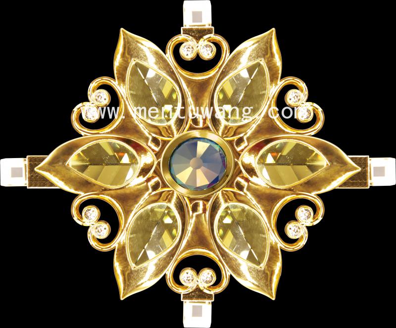 ZJ-014 锌合金花 中空门配花 锌合金花