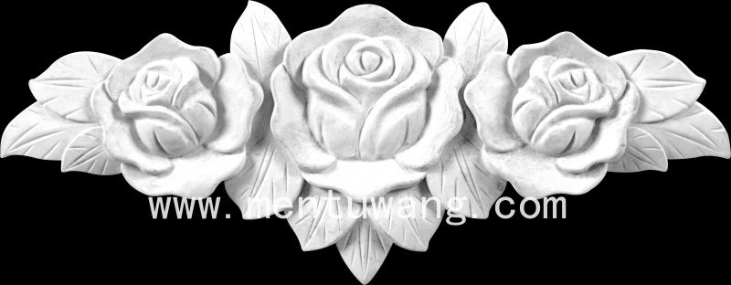 吸塑花024 吸塑花 吸塑花 角花 平面花 塑料花 移门辅料 家具塑料花