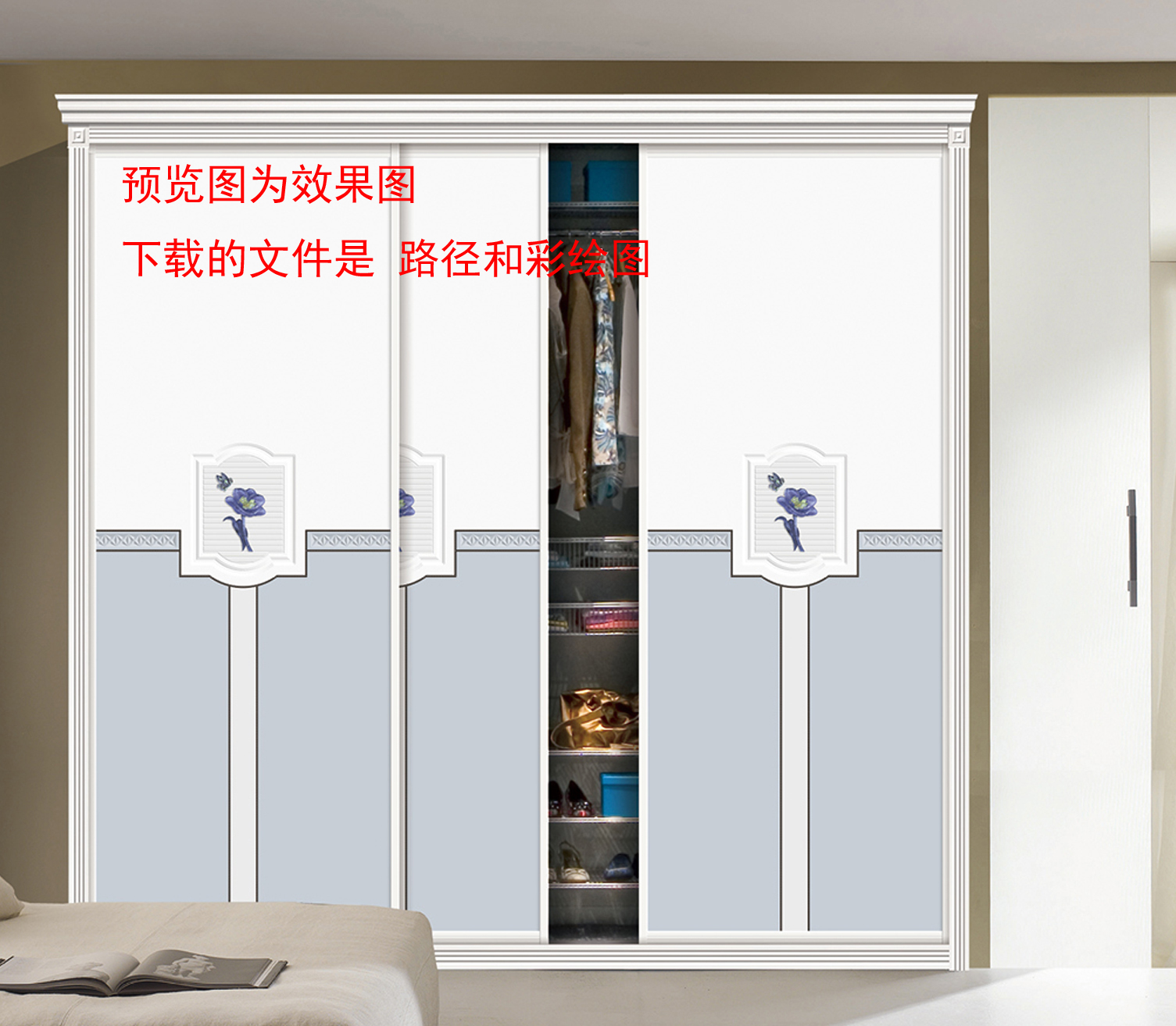  移门图 雕刻路径 橱柜门板  YBS-16 彩雕板,异形浮雕 花纹 图案 精美 底纹 线条 时尚花纹 花朵 移门 花纹移门 冰雕