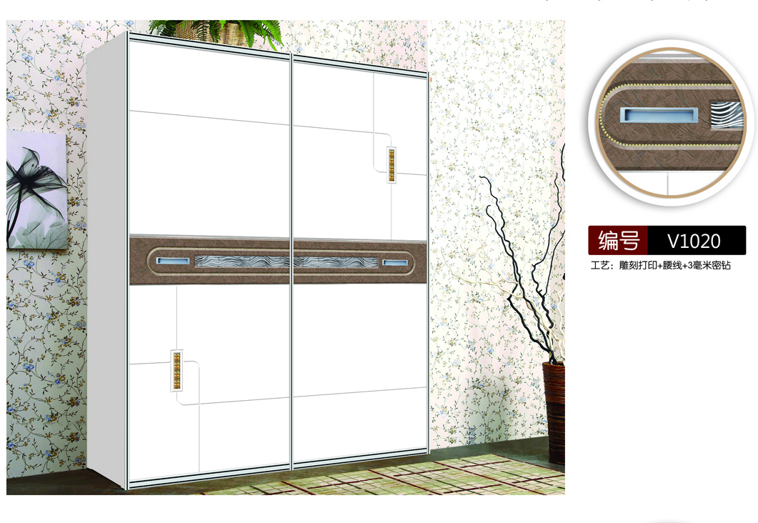  移门图 雕刻路径 橱柜门板  V1020 精雕UV打印 玻璃腰线无打印，木纹，原木，方块，长方形，棕色，咖啡色，皮纹，半圆，圆弧