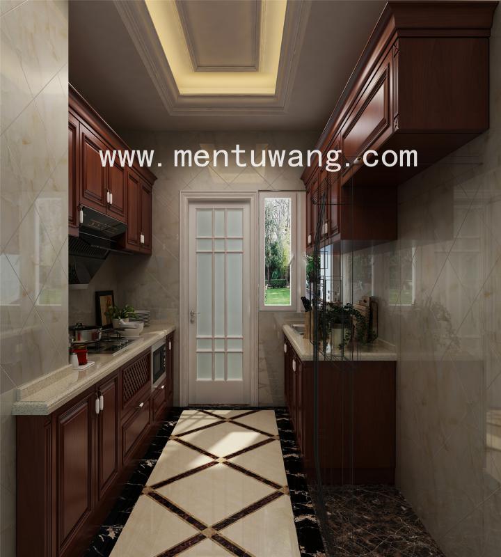 3D01064-方案一 欧式橱柜 (3)  定制橱柜效果图，全屋定制效果图，定制家居效果图，橱柜效果图，嘀嘀打效果图
