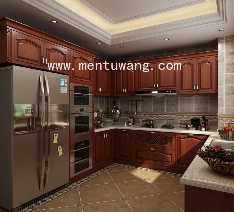 3D01064-方案二-G欧式橱柜 (2)  定制橱柜效果图，全屋定制效果图，定制家居效果图，橱柜效果图，嘀嘀打效果图