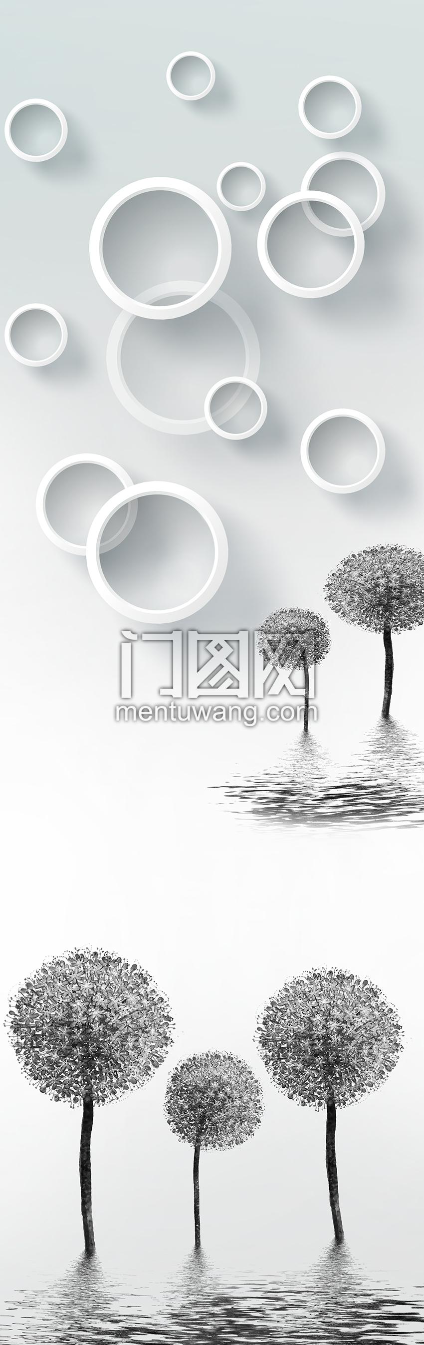 3D圆圈蒲公英  强化纸