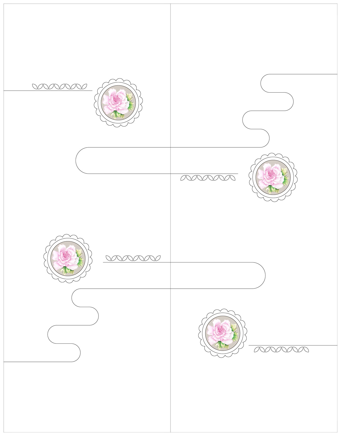  移门图 雕刻路径 橱柜门板  玫瑰   冰雕    玫瑰